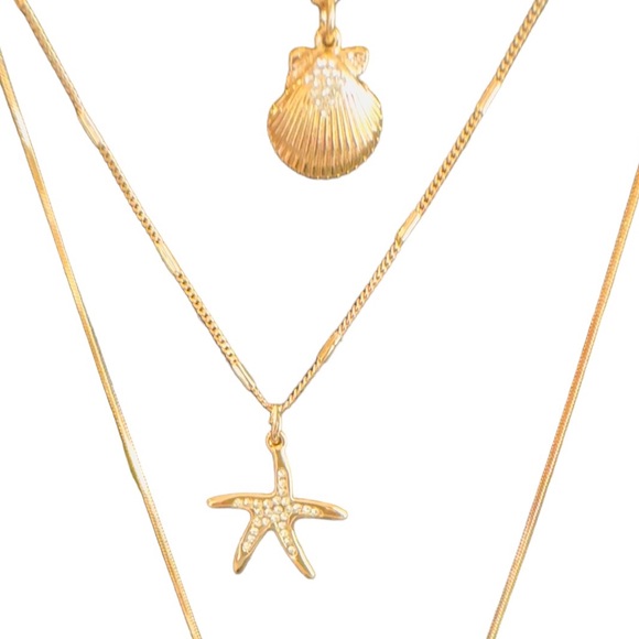 Tommy Bahama Long Shellman Three Strand Necklace NWT - Picture 6 of 10